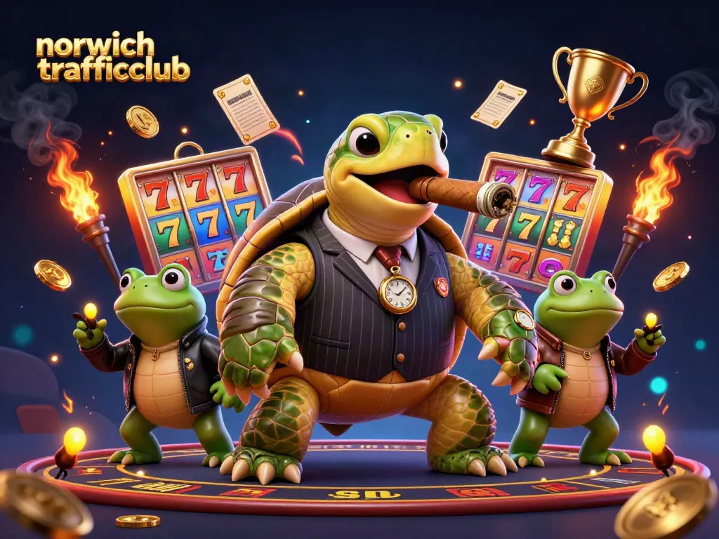 Win big with norwichtrafficclub in this vibrant, high-energy casino illustration.