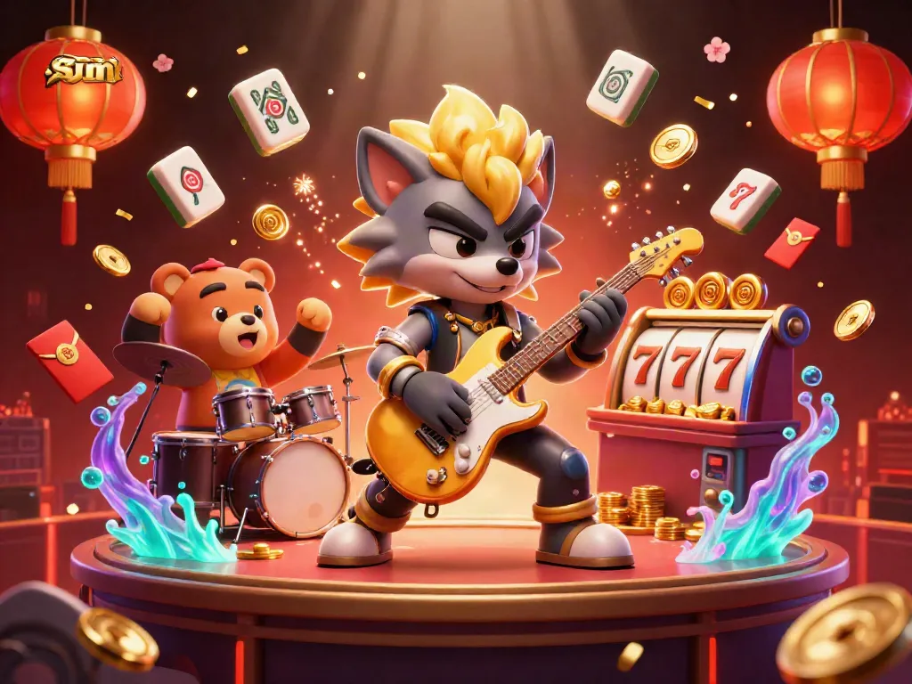 Experience slots at the Sun with vibrant casino elements, showcasing the excitement of gambling.
