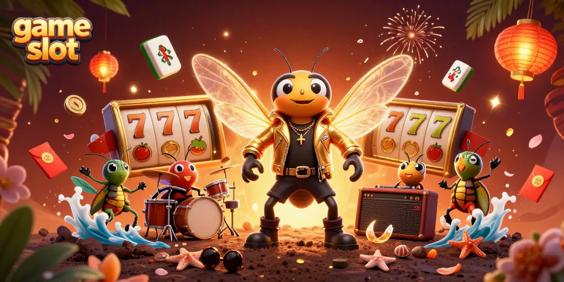 Experience the thrill of game slot action with 3D characters and vibrant casino elements.