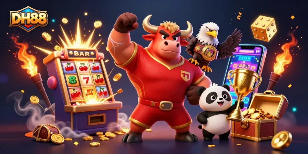 Win big at DH88 with an exciting slot machine and a playful casino atmosphere.