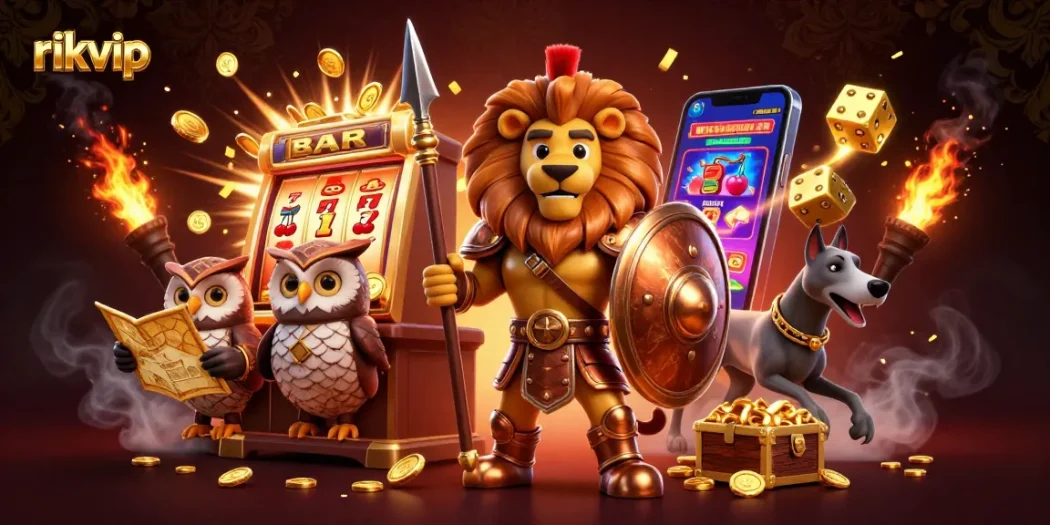 Experience exciting gameplay at rikvip with dynamic characters and vibrant casino elements