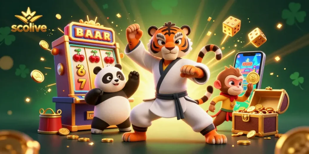 Socolive showcases a vibrant scene with animated characters engaging in rich gaming experiences.